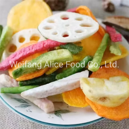 China Healthy Food Supplier Halal Certificated Fried Mixed Fruits Chips Vf Mixed Fruits