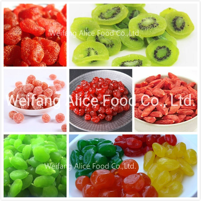 Food Ingredients Air Drying Dried Fruit Dice Kiwi Strawberry Apple Cherry Dehydrated Fruit