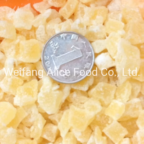 Chinese Dried Pineapple Food Ingredients Dried Pineapple Dice Preserved Pineapple