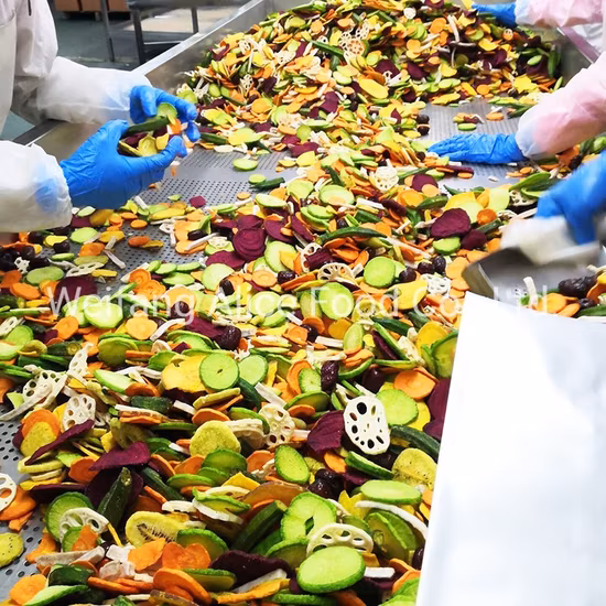 China Healthy Food Supplier Halal Certificated Fried Mixed Fruits Chips Vf Mixed Fruits